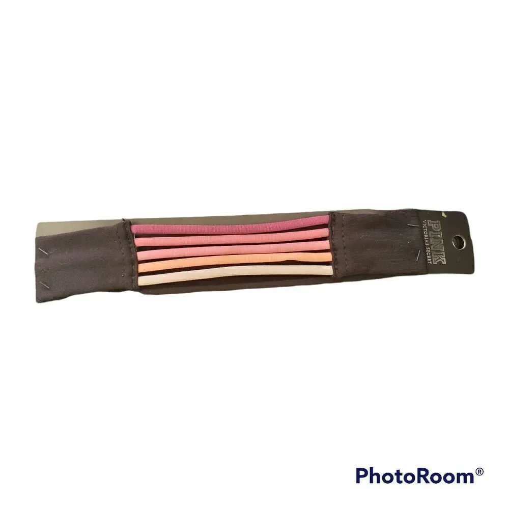NWT Pink Victoria's Secret Black & Pink Striped Headband